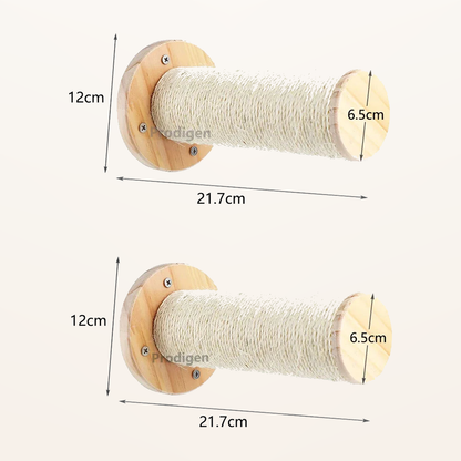 Neko Kabe Plus – Parcours mural complet pour chat – Lot de 2 griffoirs A – dimensions