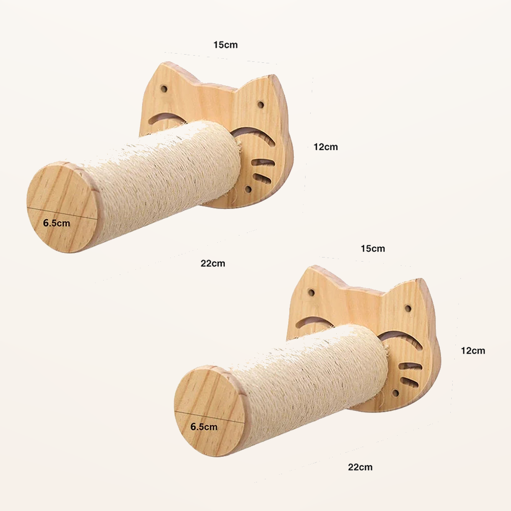 Neko Kabe Plus – Parcours mural complet pour chat – Lot de 2 griffoirs B – dimensions