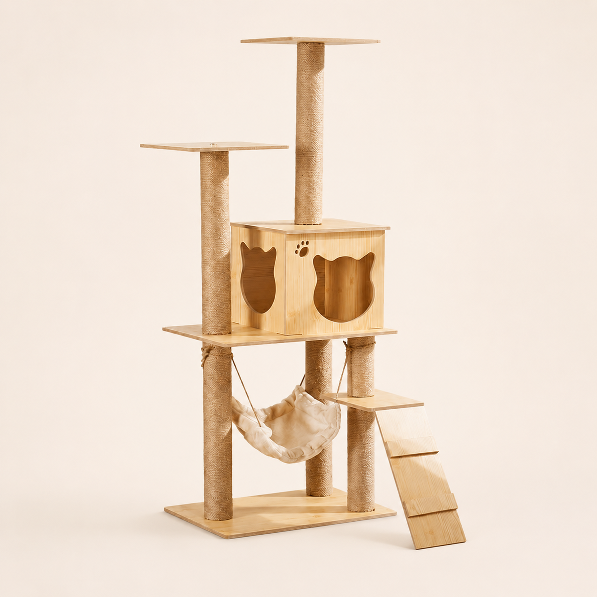 Neko Ki – 4 niveaux – Modèle 1 sur fond beige