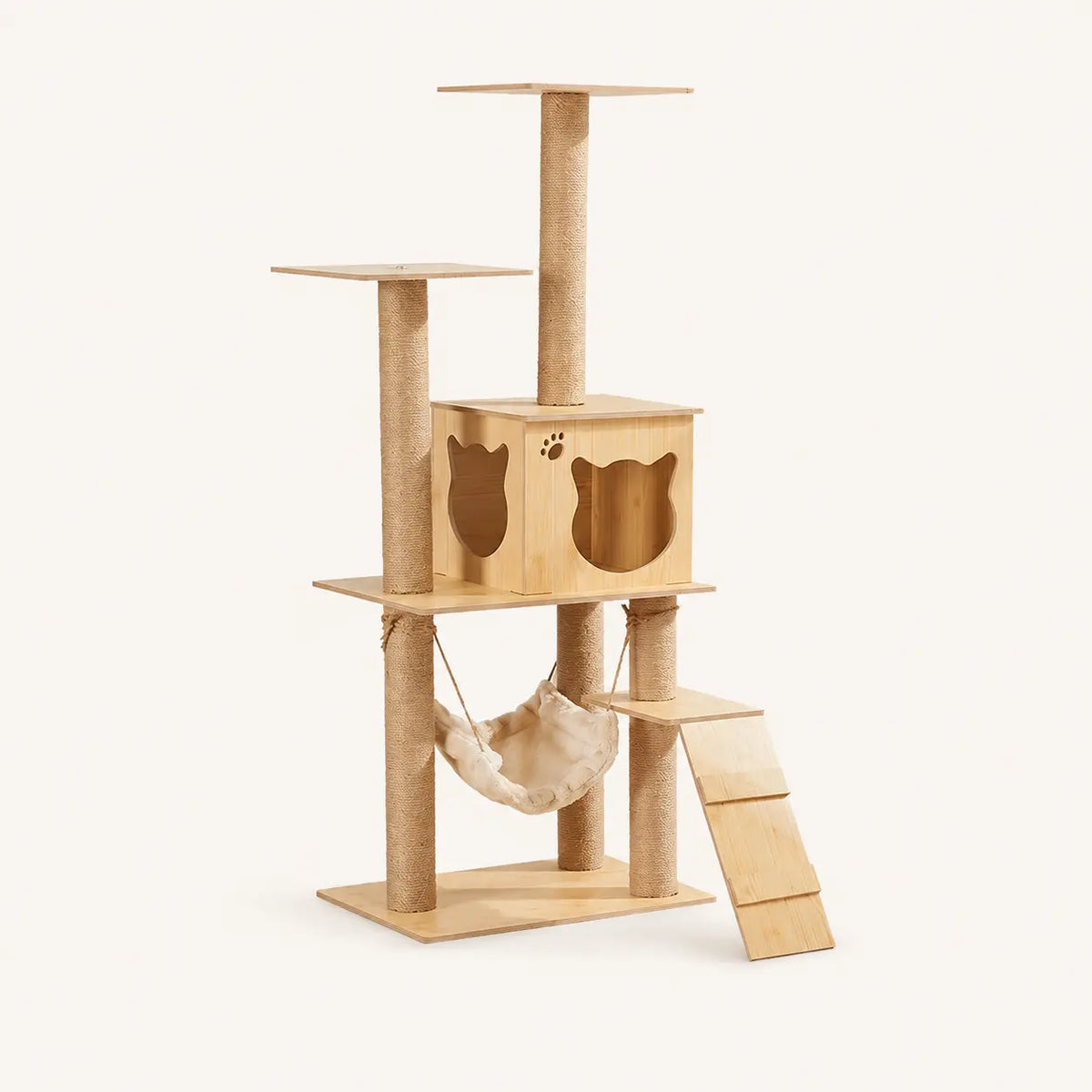 Neko Ki – Arbre à chat en bois 4 à 6 niveaux