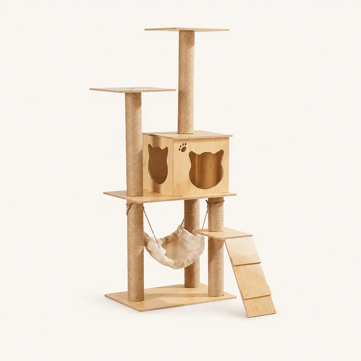 Neko Ki – Arbre à chat en bois 4 à 6 niveaux