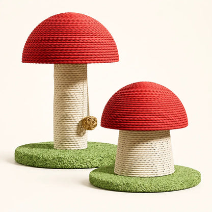 Neko Kinoko – Griffoir champignon en sisal