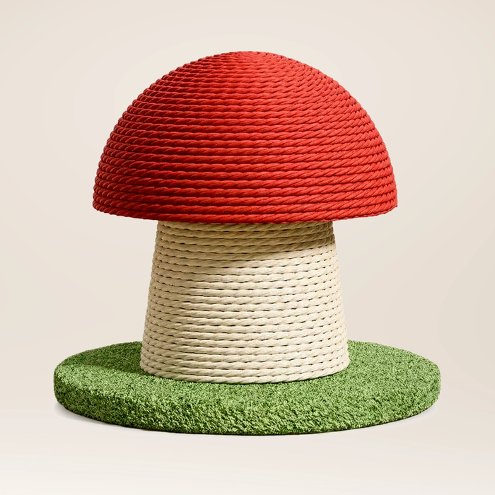 Neko Kinoko – Griffoir champignon en sisal – S – photo principale