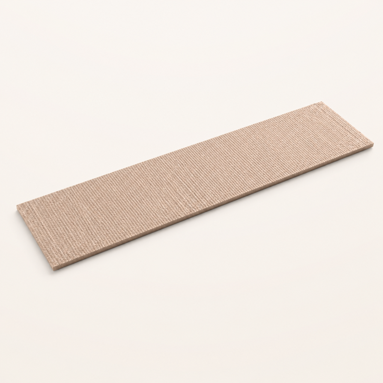 Neko Kizu – Kaki / S – 30 × 9 cm – bande griffoir adhésive sur fond beige