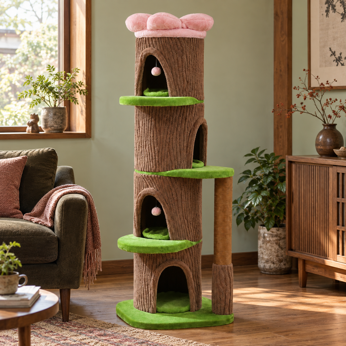 Neko Kodama — configuration photographiée mise en situation dans un intérieur d’inspiration japonaise