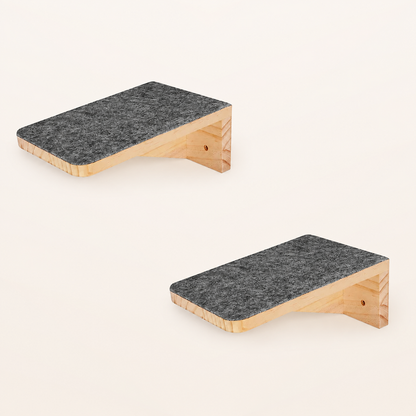 Neko Kumo – Lot de 2 marches en feutre sur fond beige, sans dimensions