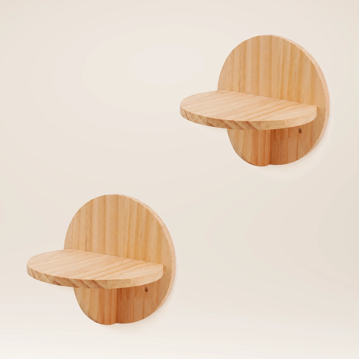 Neko Kumo – Lot de 2 marches rondes sur fond beige, sans dimensions