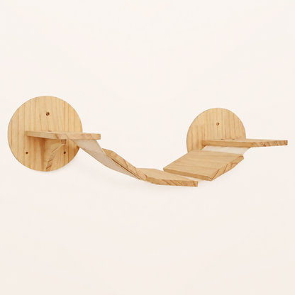 Neko Kumo – Pont suspendu sur fond beige, sans dimensions