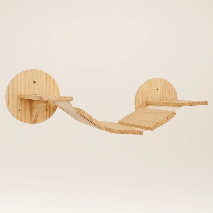 Neko Kumo – Pont suspendu sur fond beige, sans dimensions