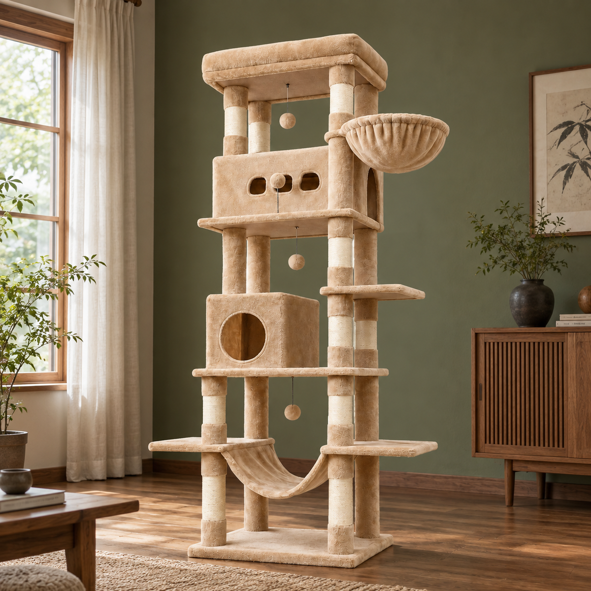 Neko Kyo — configuration photographiée mise en situation dans un intérieur d’inspiration japonaise