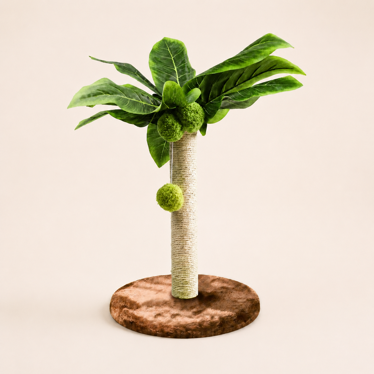 Neko Midori – Brun – 25 cm sur fond beige