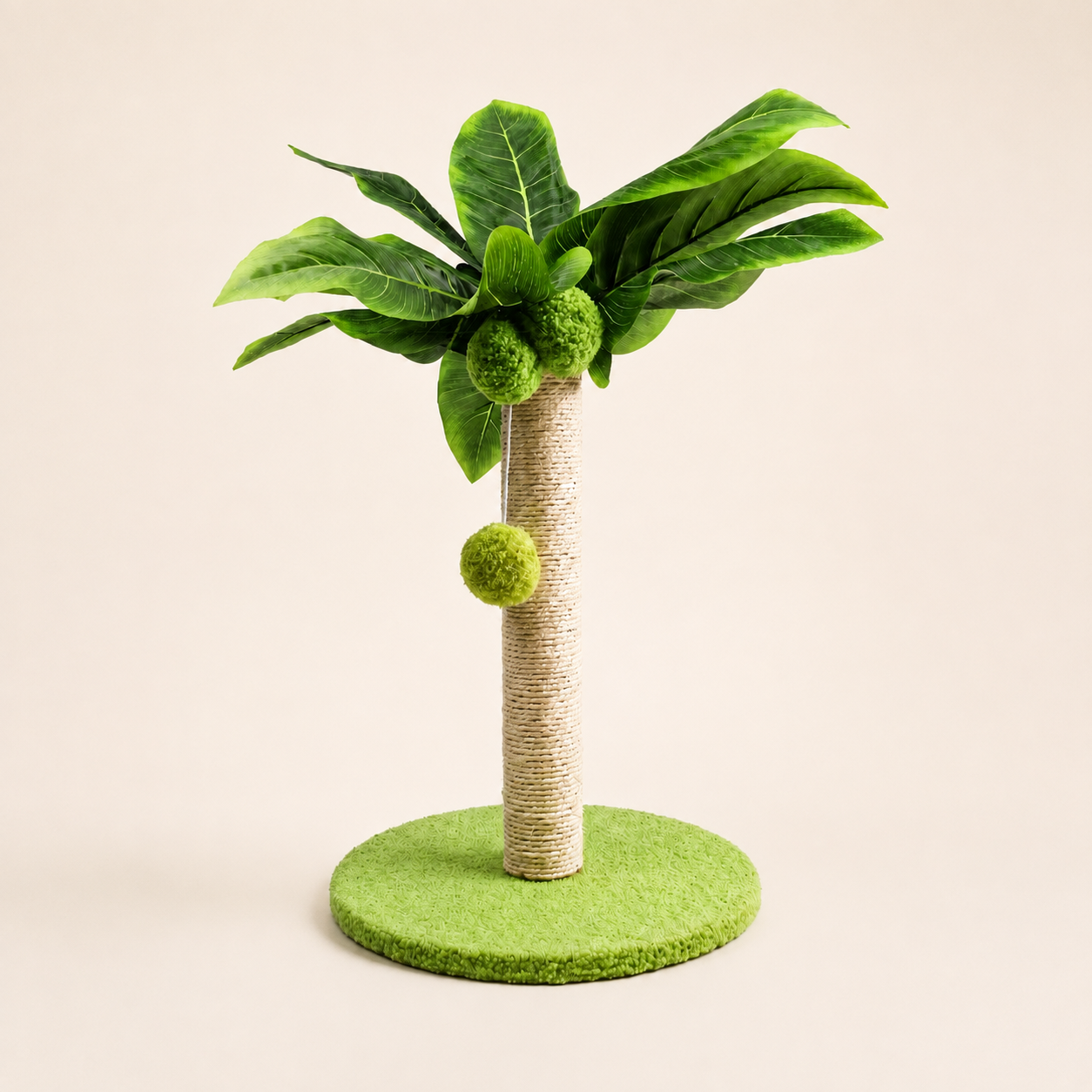 Neko Midori – Vert – 30 cm sur fond beige