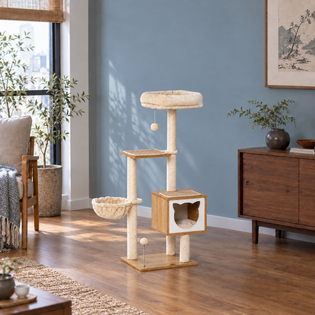 Neko Nagi — configuration photographiée mise en situation dans un intérieur d’inspiration japonaise