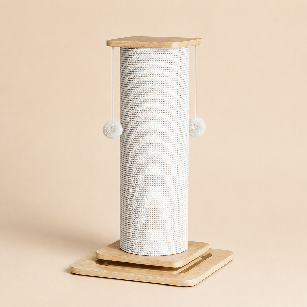 Neko Nobori poteau griffoir 80 cm sur fond beige
