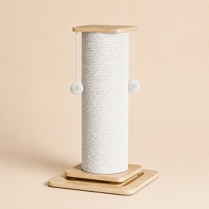 Neko Nobori poteau griffoir 80 cm sur fond beige