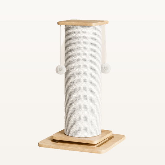 Neko Nobori poteau griffoir 80 cm sur fond beige