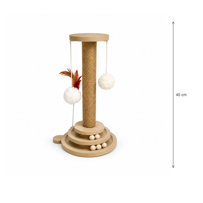 Neko Kuru – Jouet rotatif avec griffoir — hauteur 40 cm