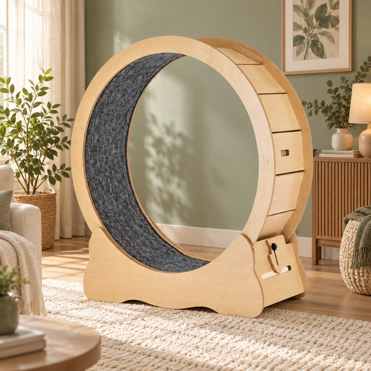 Neko Kuruma – Roue d’exercice pour chat – 91 cm — mise en situation 1