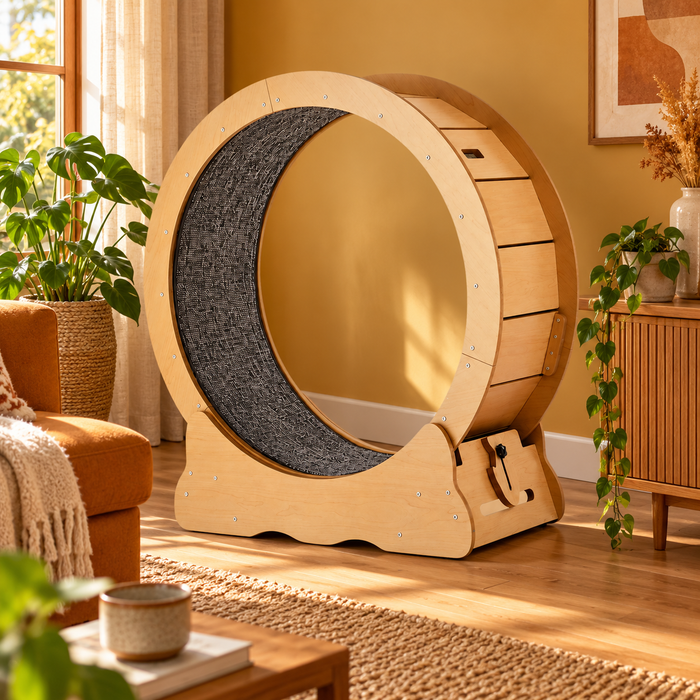 Neko Kuruma – Roue d’exercice pour chat – 75 cm — mise en situation 1