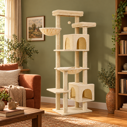 Neko Taiga – Arbre à chat XXL modèle B – 175 cm — mise en situation sans chat