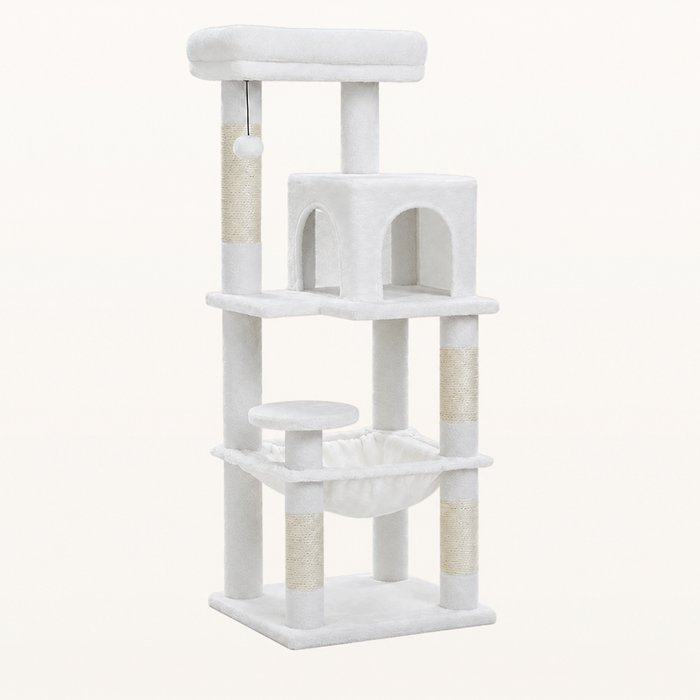 Neko Sora – Arbre à chat 5 niveaux — Blanc — vue harmonisée