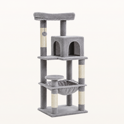 Neko Sora – Arbre à chat 5 niveaux — Gris — vue harmonisée