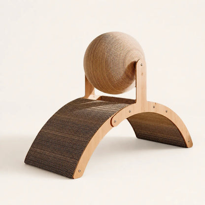 Neko Tama – Griffoir boule 2-en-1 en bois