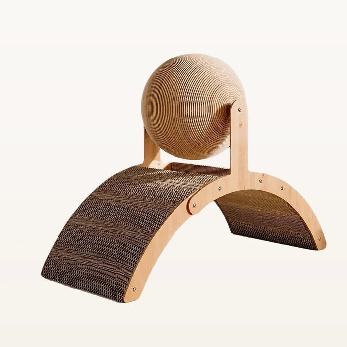 Neko Tama – Griffoir boule 2-en-1 en bois