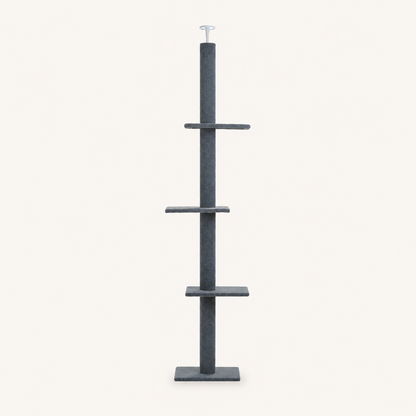 Neko Tenjo – Arbre à chat du sol au plafond réglable – Modèle B – Gris anthracite – photo principale