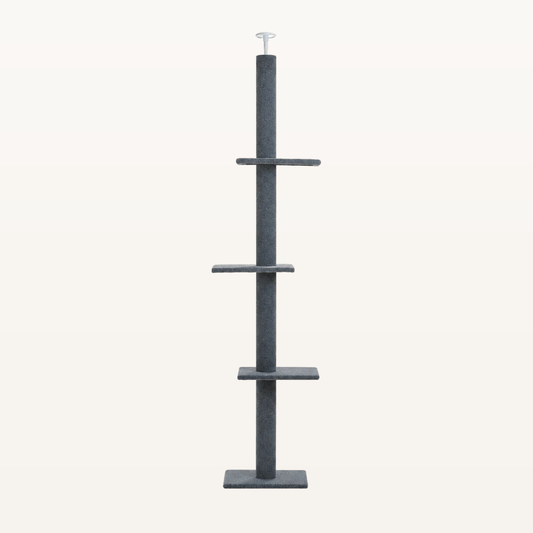 Neko Tenjo – Arbre à chat du sol au plafond réglable – Modèle B – Gris anthracite – photo principale