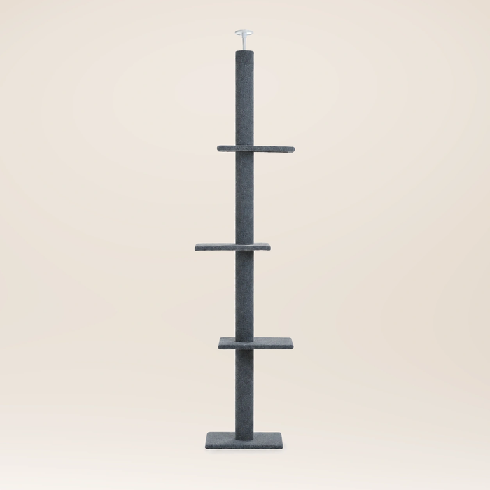 Neko Tenjo – Arbre à chat du sol au plafond réglable – Modèle B – Gris anthracite – photo principale