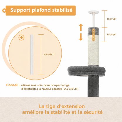 Neko Tenjo – support plafond – explications françaises