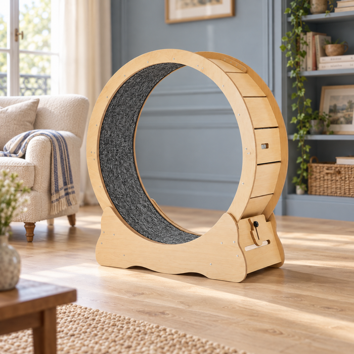 Neko Kuruma – Roue d’exercice pour chat – 91 cm — mise en situation
