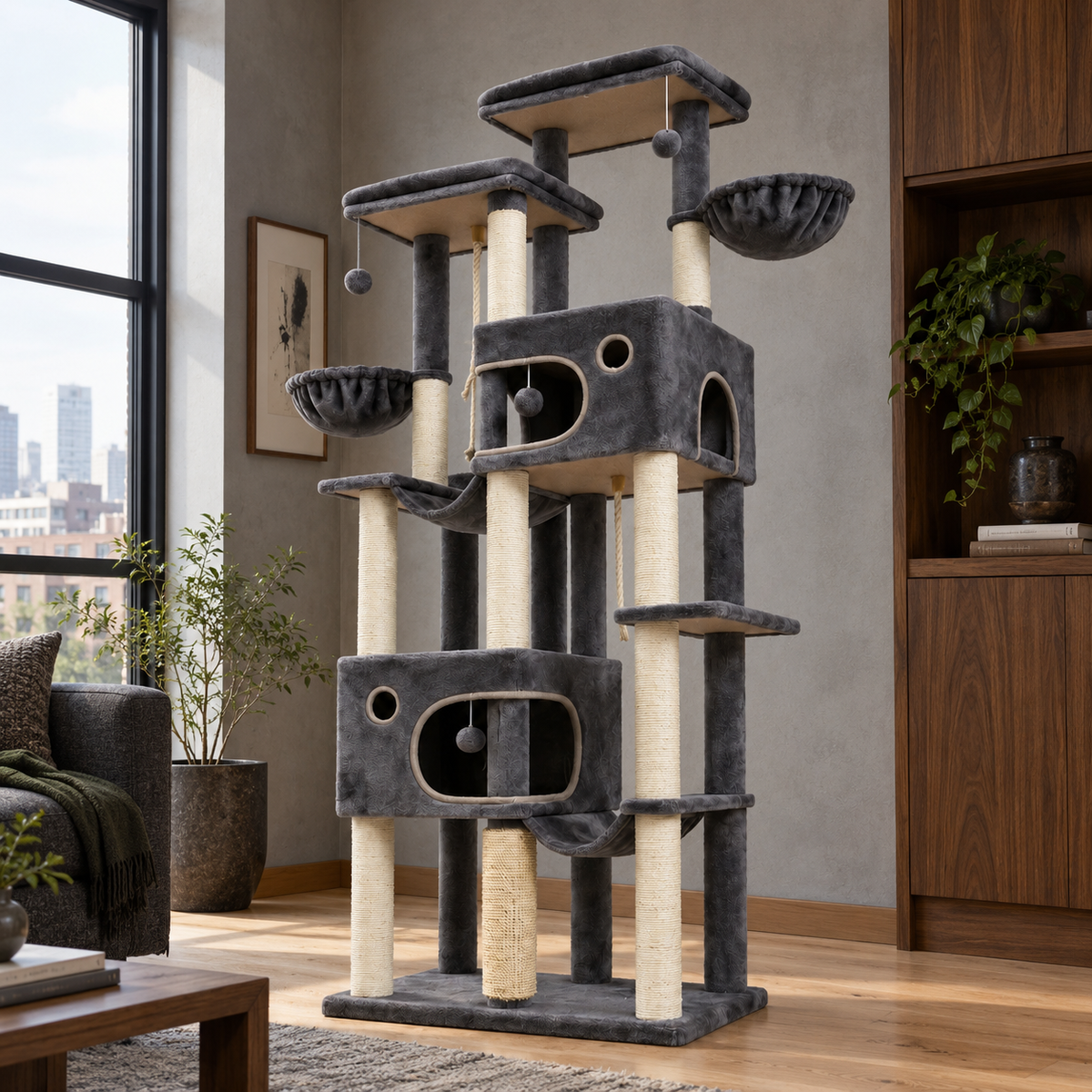 Neko Tora — configuration photographiée mise en situation dans un intérieur d’inspiration japonaise