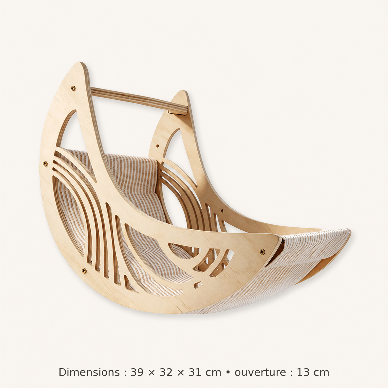 Neko Tsubasa – Couchage lune – dimensions françaises sur fond beige