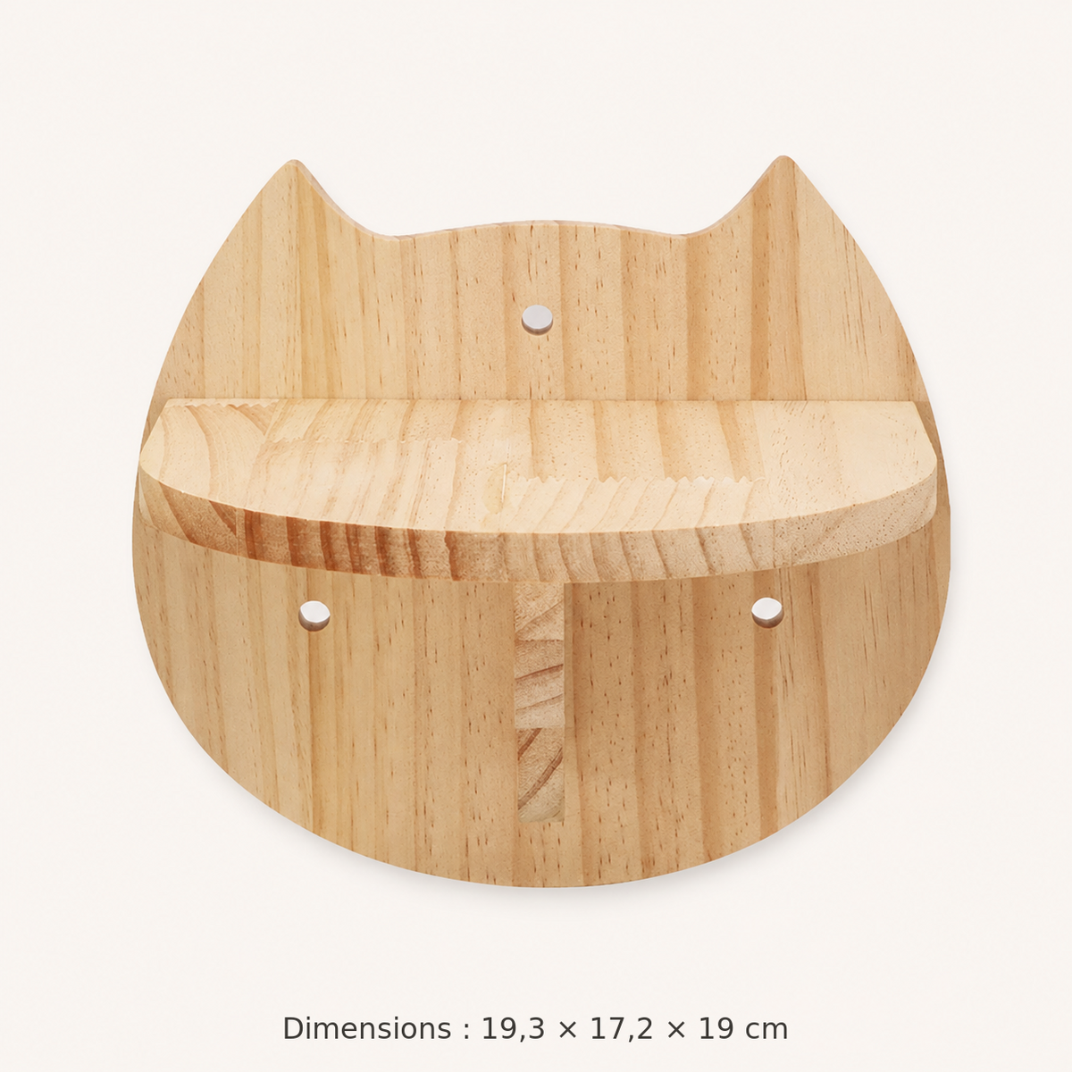 Neko Tsubasa – Étagère sourire – dimensions françaises sur fond beige