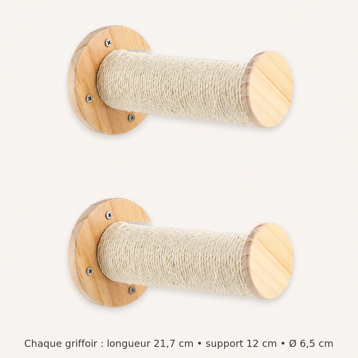 Neko Tsubasa – Lot de 2 perchoirs – dimensions françaises sur fond beige