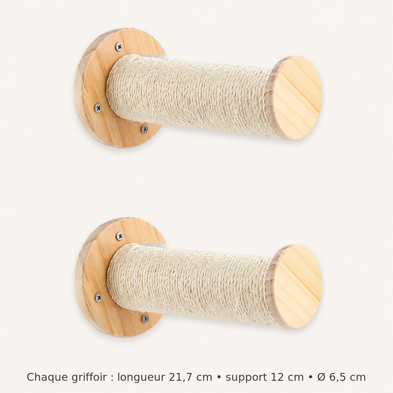 Neko Tsubasa – Lot de 2 perchoirs – dimensions françaises sur fond beige