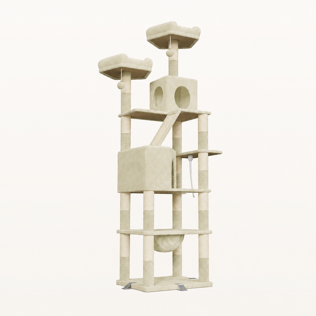 Neko Yama – Arbre à chat XXL 208 cm — Jaune — vue harmonisée