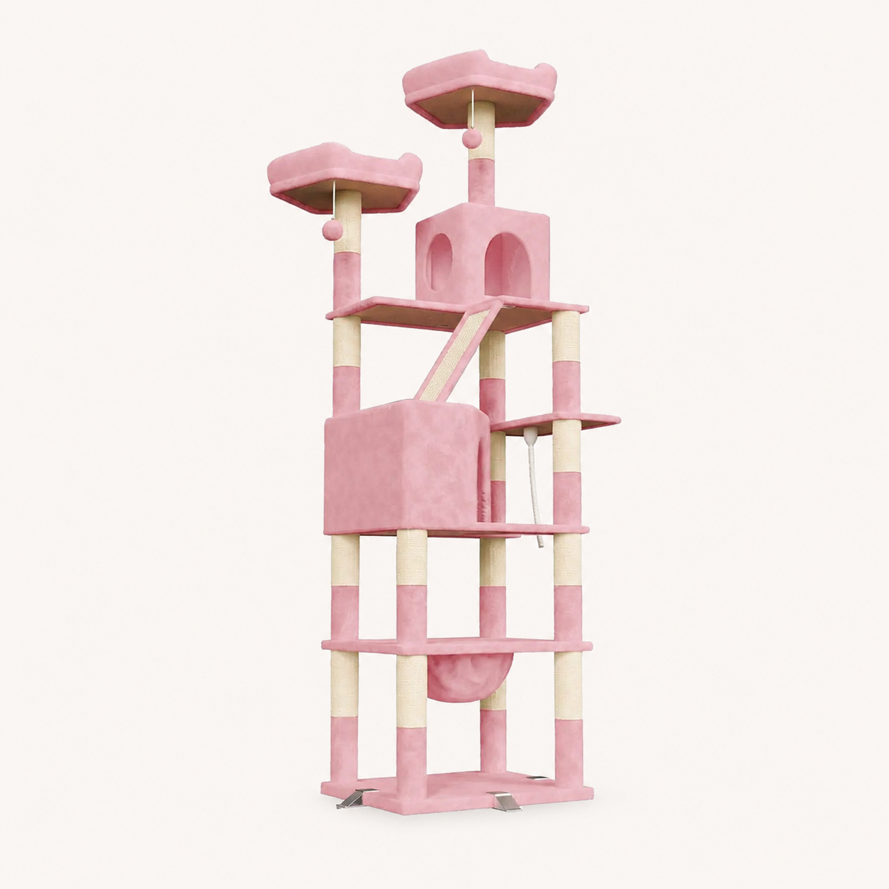 Neko Yama – Arbre à chat XXL 208 cm – Rose – photo principale