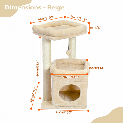 Neko Yume – Modèle B – Beige – dimensions 60 cm