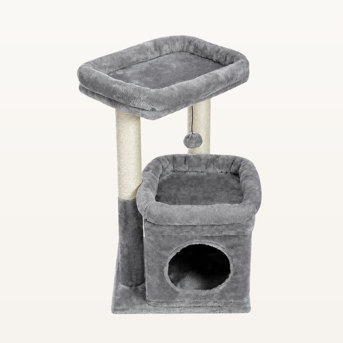Neko Yume – Modèle B, 60 cm – Gris – photo principale