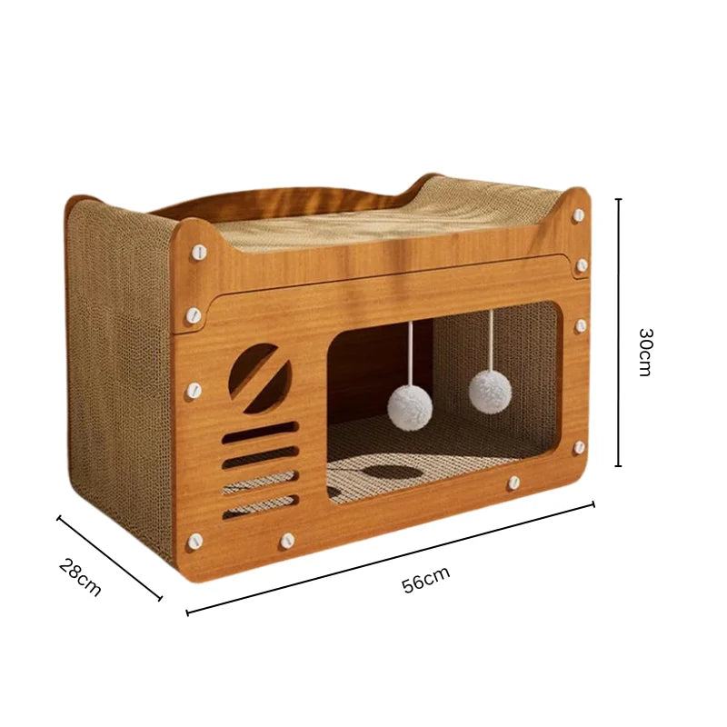 Neko Zen — variante Vert — dimensions indiquées 56 × 28 × 30 cm (largeur × profondeur × hauteur)